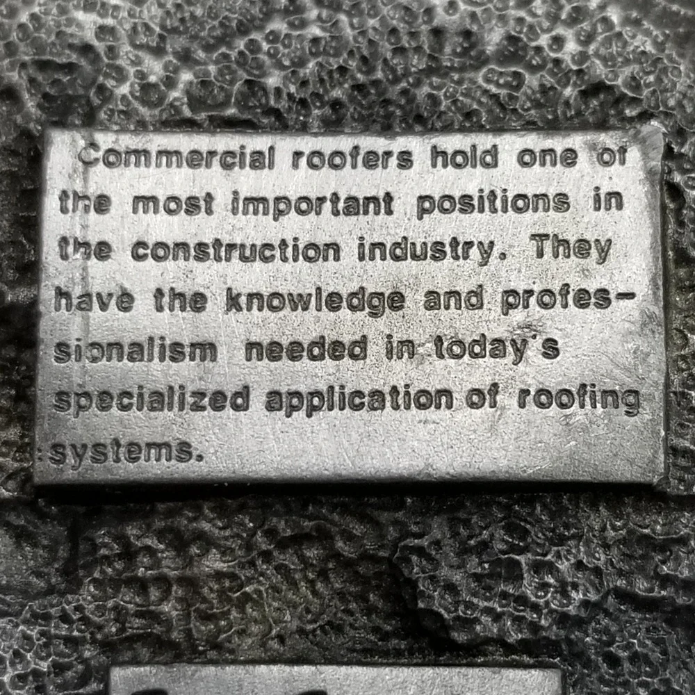 Professional Roofer Belt‎ Buckle Trade Specialties Construction Theme Pewter